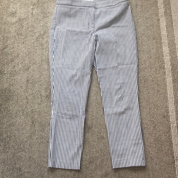 Blue and white striped pants - Picture 1 of 3